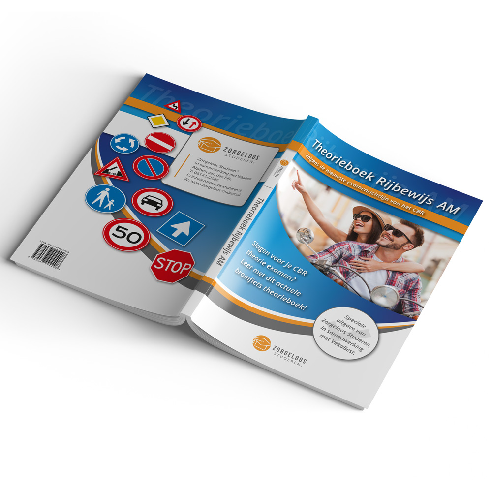 Scooter Theorie Boek - Bromfiets Theorieboek - Zorgeloos Studeren