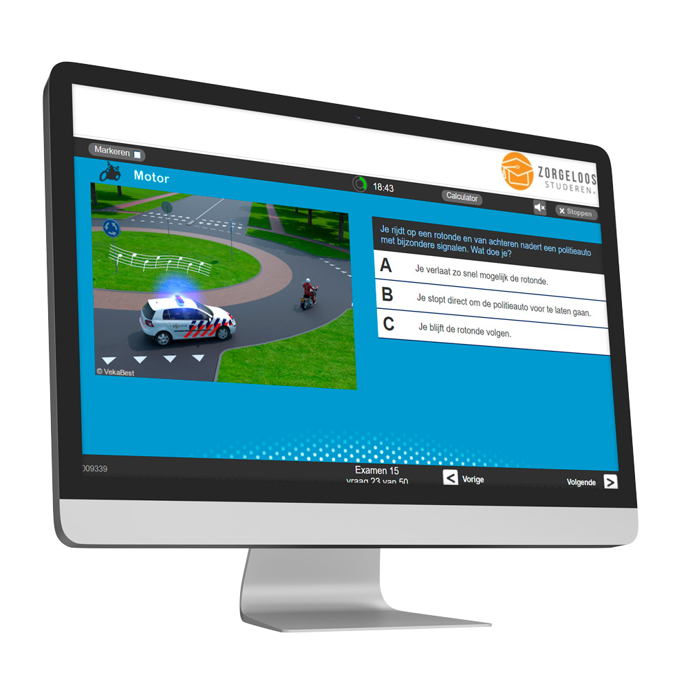 1600 Motor Theorie Oefenvragen en 50 Examens - 3 Maanden Onbeperkt Oefenen - VekaBest