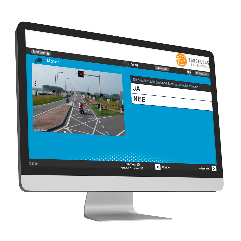 1600 Motor Theorie Oefenvragen en 50 Examens - 3 Maanden Onbeperkt Oefenen - VekaBest