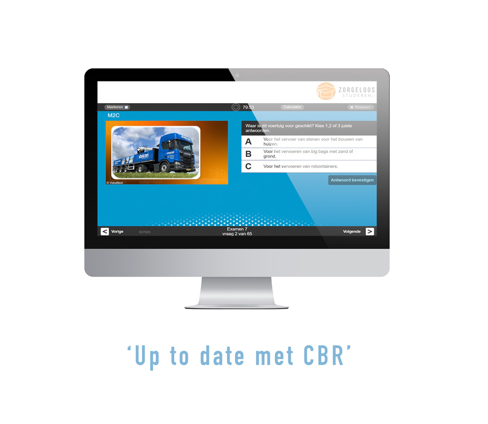 Vrachtauto Theorie Examen Oefenen - VM2-C - Vrachtwagen