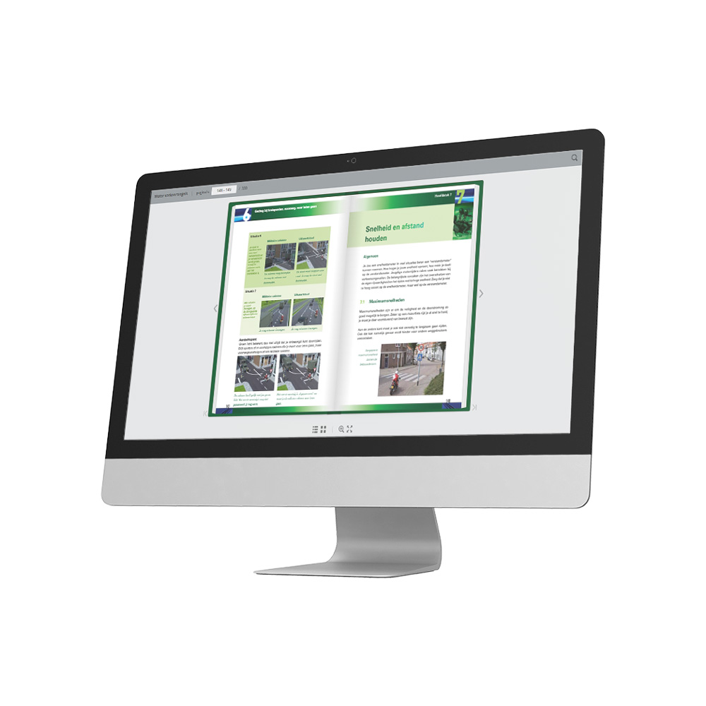 Online Motor Theorieboek - Screen 1 - Rijbewijs A