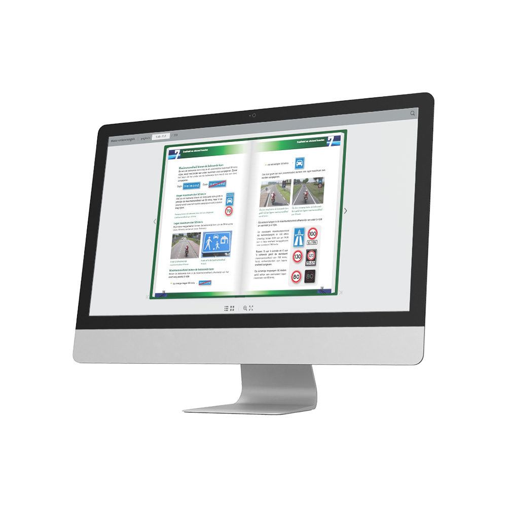 Online Motor Theorieboek - Screen 2 - Rijbewijs A