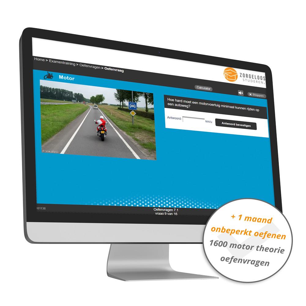 1600 Motor Theorie Oefenvragen 2025 - 1 Maand Onbeperkt Oefenen - VekaBest