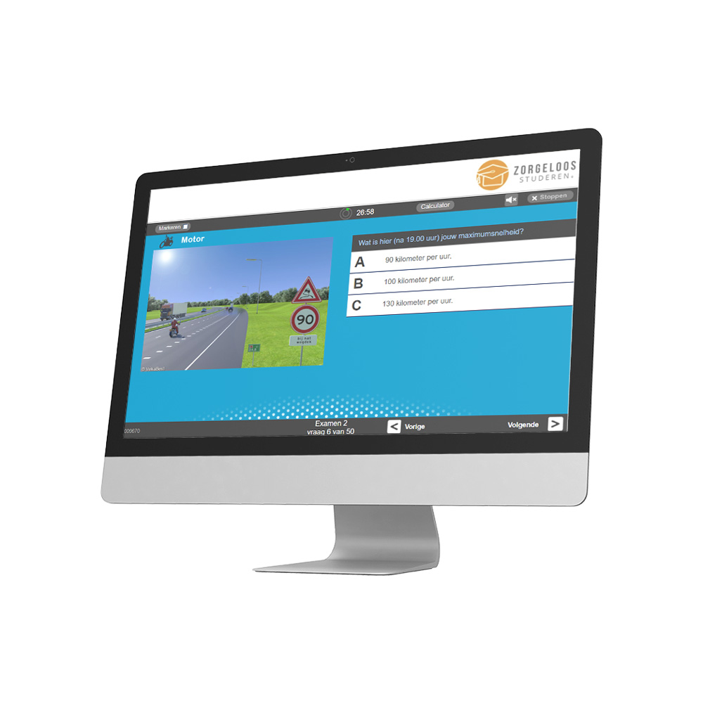 Motor Theorie Examen Oefenen - 3 Maanden Onbeperkt Oefenen - 1600 Examenvragen en 50 Theorie Examens - Rijbewijs A