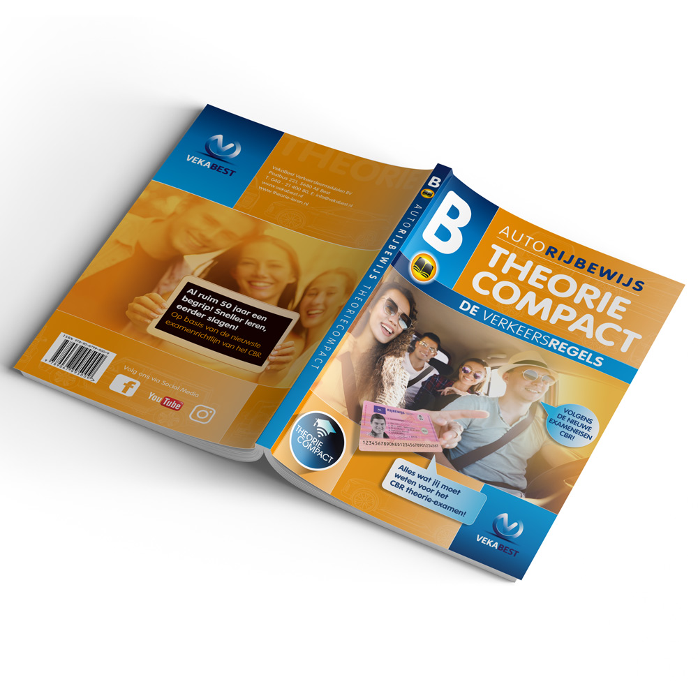 Auto Theorieboek 2025 Compact - Rijbewijs B - Buitenzijde - VekaBest
